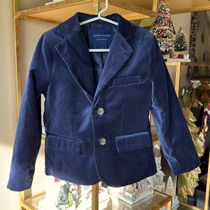 Boys Velvet Blazer